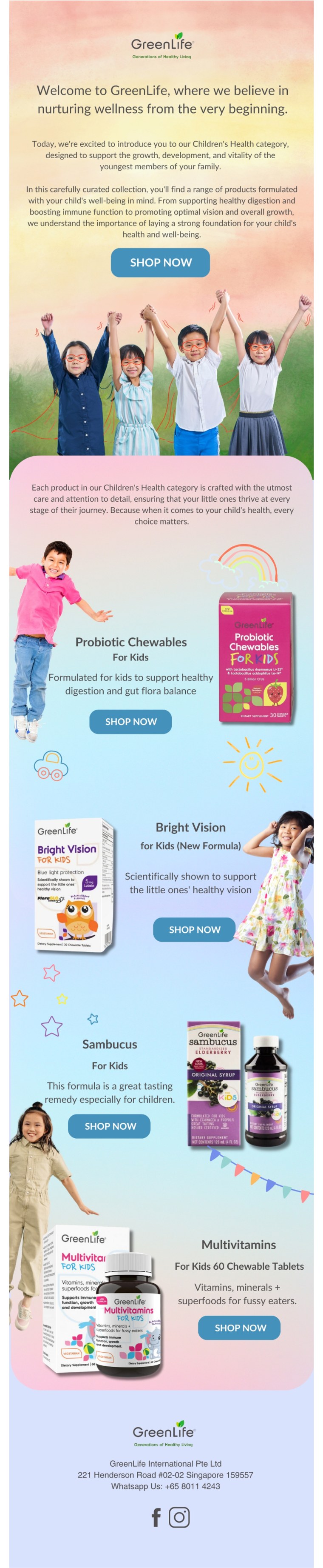Ecommerce campaign email design
