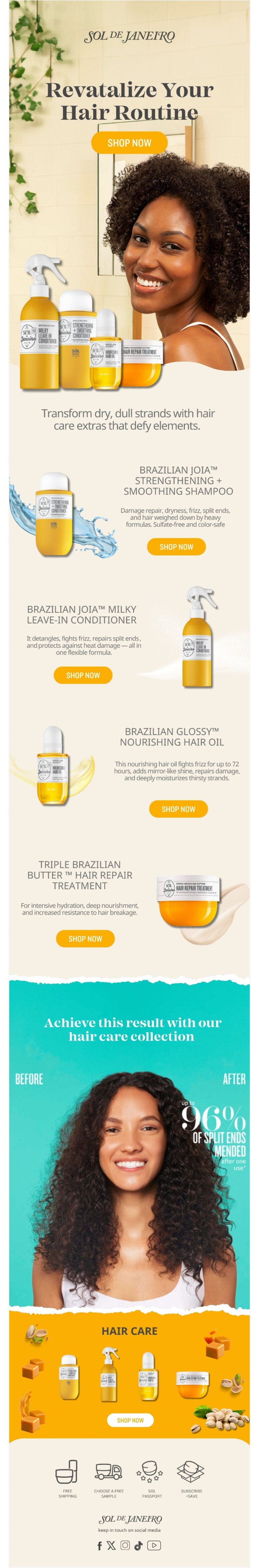Ecommerce campaign email design