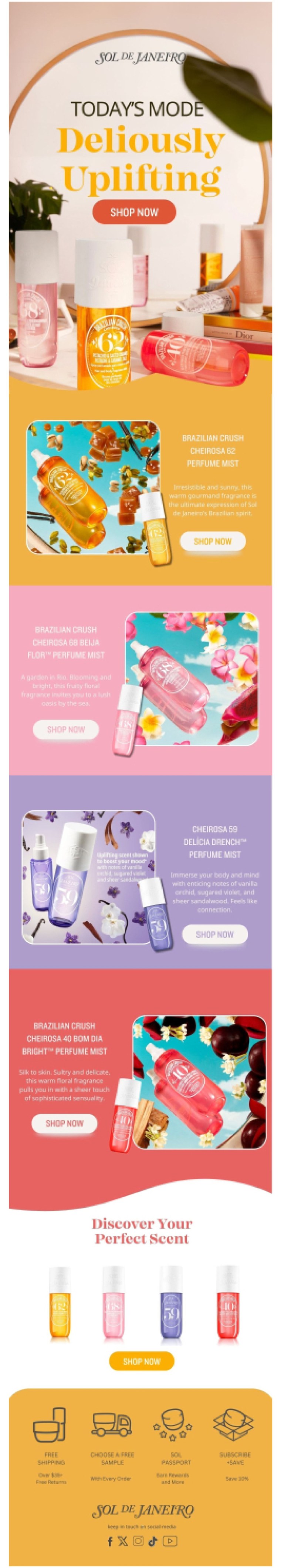 Ecommerce campaign email design