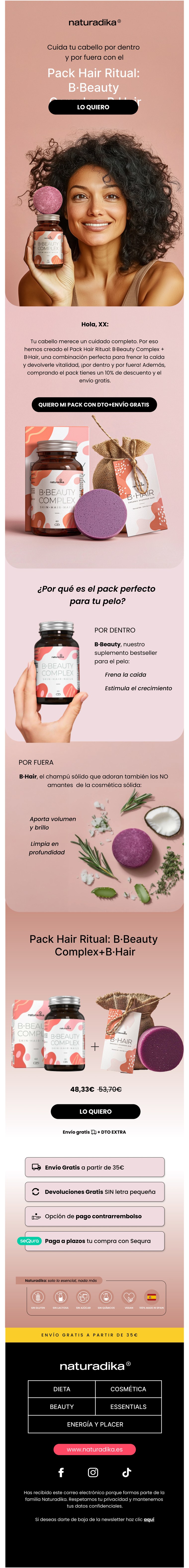 Ecommerce campaign email design