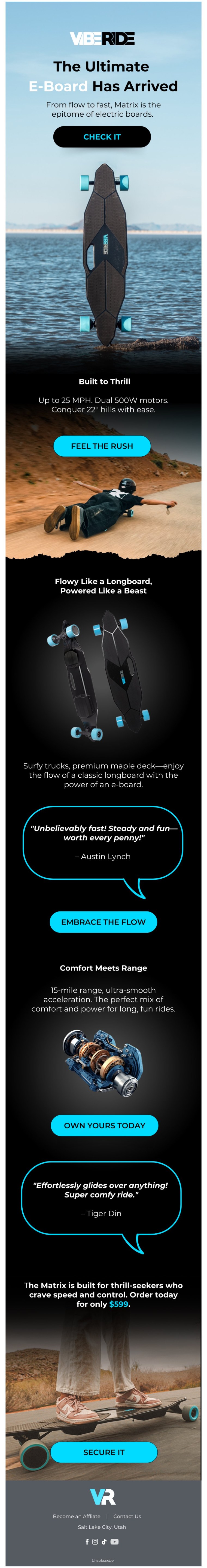 Ecommerce campaign email design
