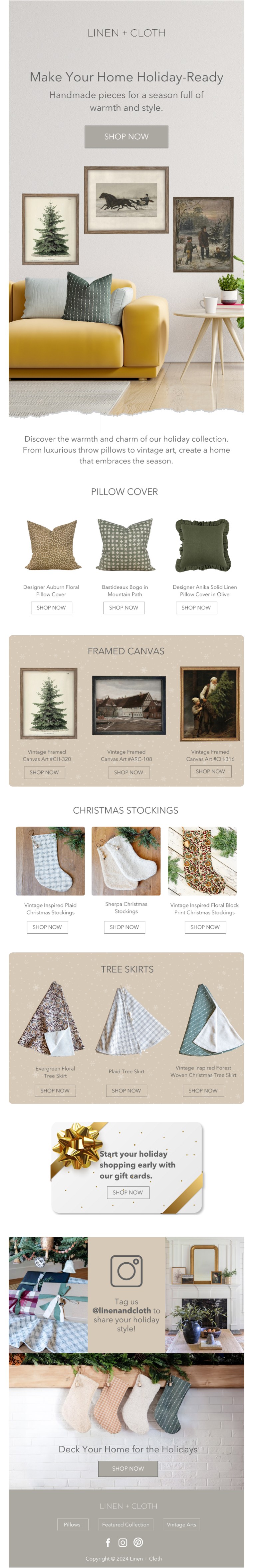 Ecommerce campaign email design