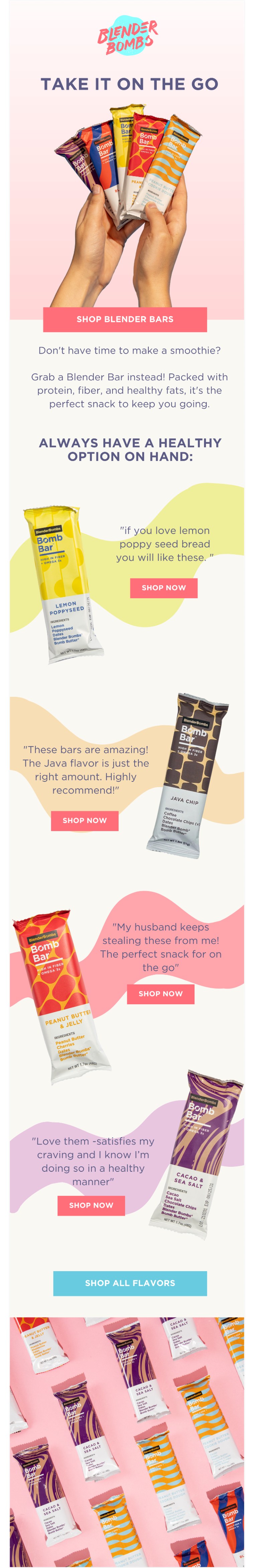 Ecommerce campaign email design