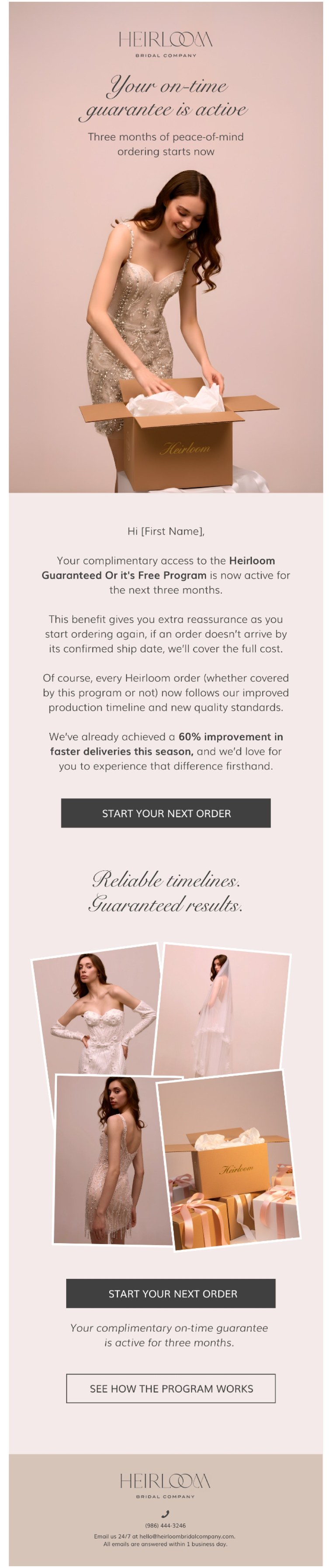 Ecommerce campaign email design
